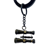Porte-clés binoculaire en laiton noir, porte-clés BBK04